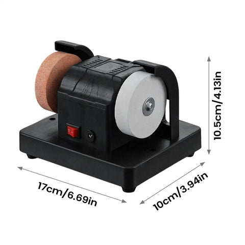 Badass Bench Grinder And Electric Polisher With Lightning Quick Start Motor And Dual Sharpening Discs for precise steel projects.