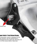 Rugged 1/2 Inch Drive Air Impact Wrench Pumping Out 350 Nm Max Torque showing trigger switch and exhaust vent for optimal air flow.