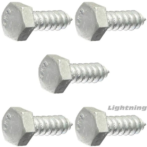 Heavy Duty Hot Dipped Galvanized Lag Bolts And Premium A307 Alloy Steel Construction Screws, 1/2 Inch By 2 Inch, Hella Tough Contractor Grade Hardware Bulk Pack Fifty Two Pieces