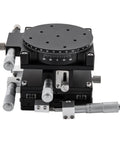 4 Axis 90mm By 90mm Manual Linear Positioning Stage With Sliding Table For Precision Inspection And Equipment Positioning