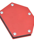 Heavy Duty Magnetic Welding Holder Clamp With Rock Solid 22kg Grip For Precision Multi Angle Work, red hexagonal design