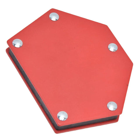 Heavy Duty Magnetic Welding Holder Clamp With Rock Solid 22kg Grip For Precision Multi Angle Work, red hexagonal design