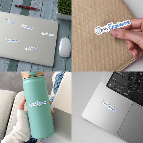 Engineers Sticker Pack 3 Pcs For Laptop Water Bottle Car Helmet Skateboard Guitar And More Geeky Tech Humor Improvise Theme
