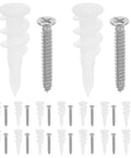 Heavy Duty Drywall Anchors And Screws Kit With Expansion Tubes Stainless Steel And Plastic Construction Built To Last For Strong Fixation In Home Improvement And Mechanical Projects 50 Sets
