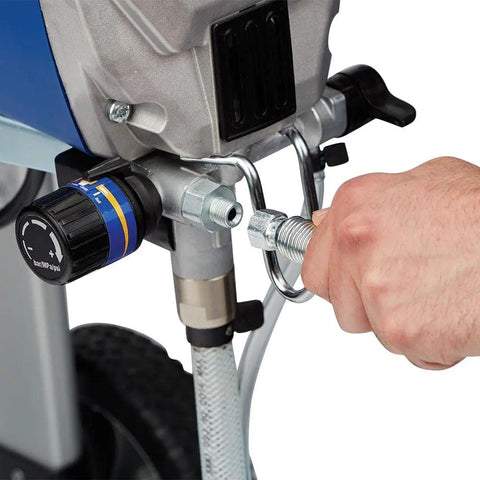 Connecting 50 Foot Upgraded Airless Paint Hose For Graco Sprayers With Reinforced Brass Wire Braid And 4300 PSI Heavy Duty