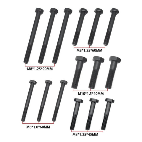 59 Piece Harmonic Balancer Puller And Installation Tool Kit with various bolt sizes displayed, including M8 and M6 bolts