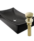 Dope Matte Black Porcelain Vessel Sink No Overflow For Above Counter Mount With Easy Clean Scratch Resistant Non Porous Surface And Standard Plumbing Connections side view