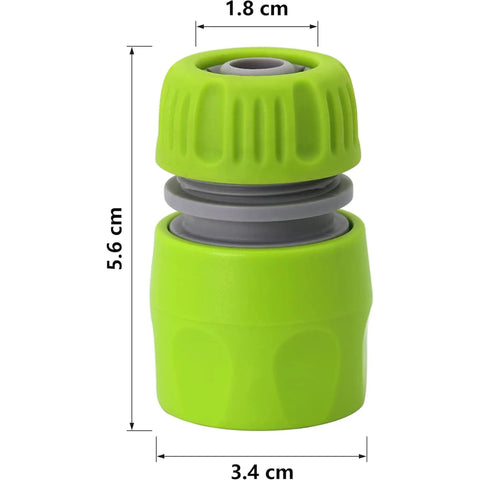Heavy Duty 4 Pack 1 2 Inch Garden Hose Connector Repair Kit Made From Tough Abs Plastic Quick Connectors For Faucets Sprinklers And Nozzles Perfect For Your Y Joints Diverters And Outdoors Projects That Need Serious Durability, green ABS hose connector, 5.6 cm x 3.4 cm