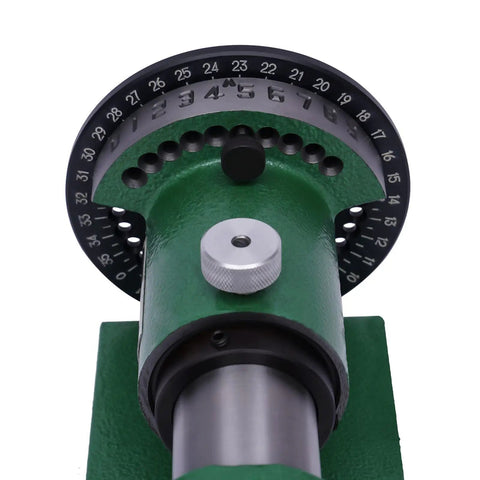 Top view of Rock Solid Spin Indexing Jig With Standard 5C Collet and Heavy Duty Cast Steel Body, featuring numbered index dial.