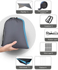 Camping Hammock With Built In Mosquito Net And Rain Fly, Heavy Duty Tree Straps, Nylon Parachute Fabric in storage bag with accessories