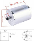 Powerful 3000W 72V Brushless DC Motor Kit With 50A Controller For Scooters And Go Karts, 4900 RPM, all copper lugs, side view
