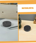 6pcs Nylon Buffing Wheels 75mm With 10mm Hole For Metal Polish And Car Burnishing Discs on work surface.
