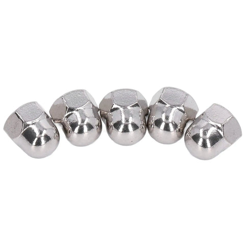 Premium 50 Pcs Stainless Steel Cap Nut Set With #7 Hex Dome Fasteners For Vehicle Maintenance Repair And Machine Equipment Build Projects Featuring Durable M8 M10 And M12 Sizes, five cap nuts
