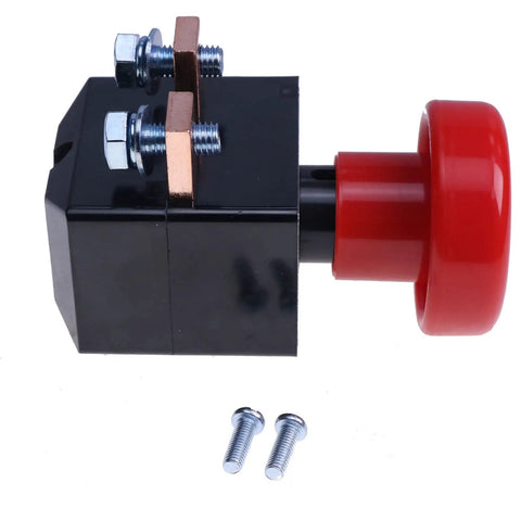 ZJK-250 ED250B-1 Emergency Stop Switch For Albright Electric Forklift & Pallet Stacker Heavy Duty E-Stop Control Replacement Part with red button