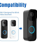Protective Wall Mount Bracket For Video Doorbell 1st Gen - No Fuss Easy Install Cover Shield with Blink Video Doorbell compatibility
