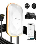 Level 2 Dual Plug EV Charger for Home and On The Go, Ultra Fast Charging Ten Times Faster Than Level 1, Dual Outlet