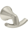 Elm 4 Piece Wall Mounted Bathroom Hardware Set In Satin Nickel Finish With Towel Bar Hand Towel Ring Robe Hook And Toilet Paper Holder Top Notch Style And Easy Install robe hook