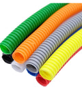 Colorful Spiral Wrap Cable Tube 7.5mm To 25mm 5M PP Insulated Split Wire Loom Protection Sleeve For Auto Wiring Harness Threading