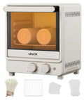 13Quart Sublimation Oven Cranks Out Vivid Transfers Fast With 360 Degree Surround Heat, includes gloves and shrink films.