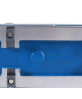4 Inch Super Lock Precision CNC Machine Vise With Thrust Bearing For Rock Solid Clamping Power Built For Milling 4 Inch Jaw Width 1.259 Inch Jaw Height 45 Steel Jaws Ductile Iron Body Heavy Duty CNC Workholding, blue and silver