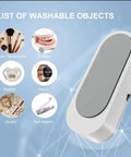 Pro Grade Ultrasonic Jewelry Cleaner For Rings Watches Eyeglasses Coins And Dentures With 47kHz High Frequency And 300ml Tank