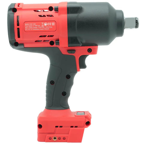 Side view of Cordless 3/4-Inch Impact Wrench, Brushless, 4-Mode Speed, Heavy-Duty Torque for Trucks and Heavy Equipment, Tool Only.