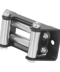 Four Way Winch Fairlead Cable Guide With Beefy High Strength Steel Rollers 4500Lb Capacity For Electric Winches Off Road Recovery Utility Trucks And Trailers front view