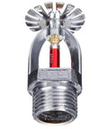 4 Pack Pendent Fire Sprinkler Heads 1/2 Inch NPT 155F Fast Response Copper Chrome K80 Automatic Safety System smooth design