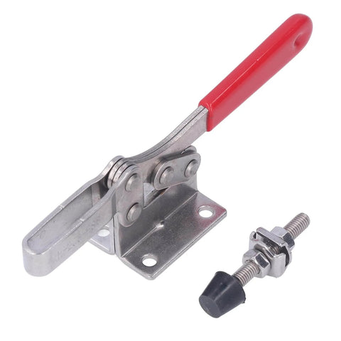 Stainless Steel Welding Hold Down Clamp With Quick Release Push Pull Toggle Action For Woodworking Jigs And Fixtures