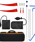 Comprehensive 16 Piece Auto Tool Kit For Everyday Vehicle Maintenance With Durable Steel Aluminum Alloy Stand And Portable Carry Bag
