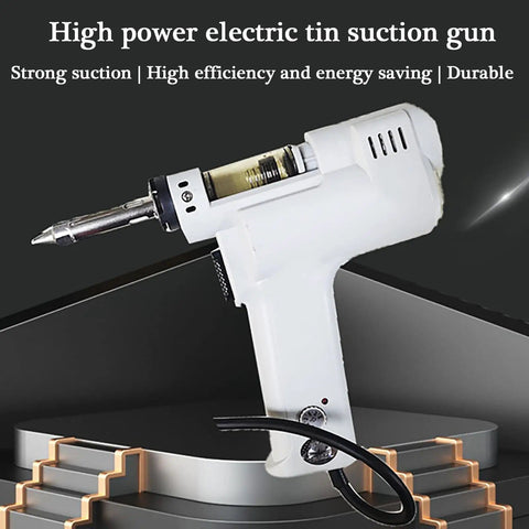 Electric Vacuum Desoldering Pump Portable Soldering Gun With 1.0mm Nozzle on display, showcasing strong suction and design.