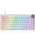 Ultra Durable 8Khz Magnetic Hall Effect Mechanical Gaming Board Featuring Clutch Rapid Trigger Keys And Snappy Seventy Five Percent Layout, RGB lighting.