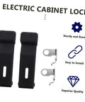Tough Flexible Rubber Draw Latch Lock For Cabinet And Cargo, Durable Closure Keeper With Shock Absorption, 2-Pack Latch Detail View