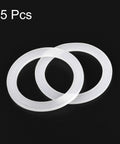 Two silicone gasket seals for 1 cup coffee pot replacement ring 38x50x2.2mm fits aluminum coffee maker no spill leak proof high temp