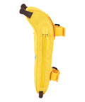 Side view of Banana Hammock Bike Bag, yellow saddle bag for seat post or handlebar mount, compact storage for any bike.