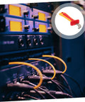 Heavy Duty Wire Stripper With Thick Insulated Handles Top Shelf Electrical Wire Cutter And Precision Stripping Tool Universal Pro Powerhouse For Tradesmen among cables in a control panel.