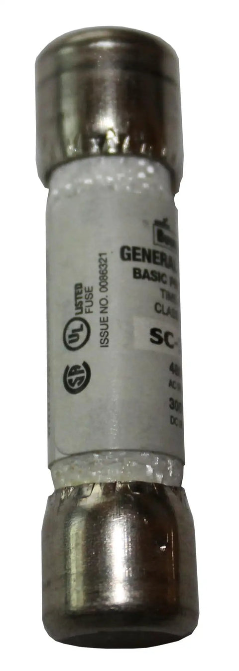 SC-30 30 Amp Class G Time Delay Fuse For 480V Systems, general purpose protection, white, close-up of a single fuse