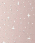 82 Piece 3D Acrylic Mirror Star Wall Stickers Set For Ceiling And Walls, dope removable silver decals on pink background