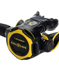 Leg3end Octopus Regulator With Pneumatically Balanced Second Stage For No Fuss Easy Breathing At Any Depth Dive Pre Dive Venturi Switch To Minimize Free Flow Smooth Reliable Performance For Recreational And Training Dives black and yellow close-up