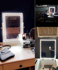 13Ft Led Vanity Mirror Lights Kit Bendable No Cutting Required With Dimmer And 12V Power Supply Flexible Strip Light displayed on mirrors.
