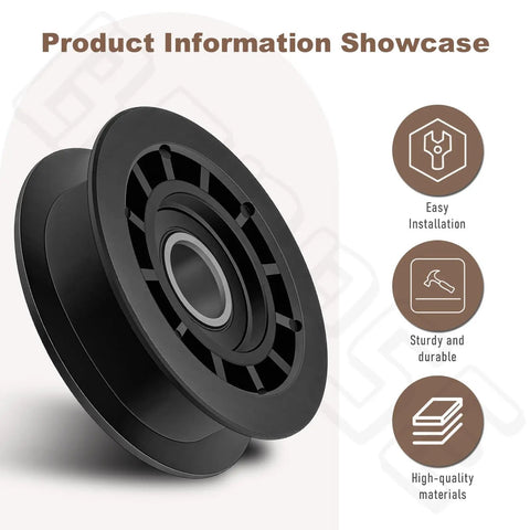 Durable AWD Belt Repair Kit For Husqvarna Mowers And Trimmers, black pulley detail, easy installation, high-quality materials