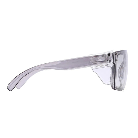 Rock Solid Kickass Safety Glasses For Construction With Photochromic UV400 Blue Light Blocking Wraparound Impact Resistant Eyewear For Jobsite And Daily Wear Clear Gray