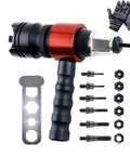 Turn Your Cordless Drill Into A Beast Rivet Gun With Quick Change M3 To M8 Adapter Kit Includes 5 Mandrels Case Portable Blind Riveter Tool