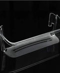 Pack Of 2 Clear Fridge Door Bins 240323002 For Side By Side Refrigerators Replaces PS429725 AP2115742, shown in angled view