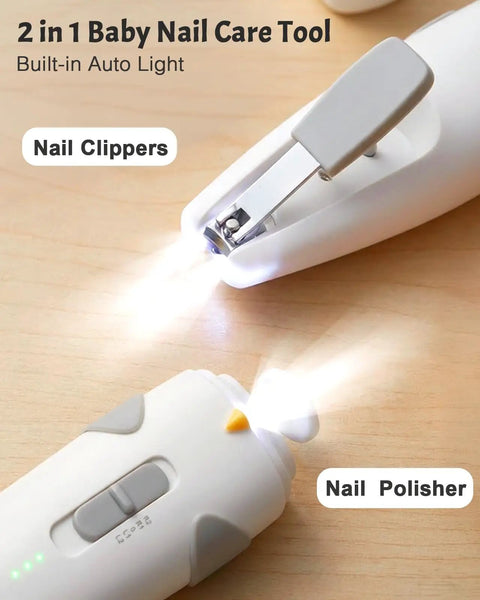 All-In-One Baby Care Kit With 26 Tools Including Electric Nail Trimmer Safe File With Auto Light Portable Nursery set close-up