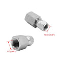 Two Pack Pro Grade 6506-04-04 Hydraulic Hose Adapter Fittings 1 Quarter Inch Female NPT And 1 Quarter Inch Female JIC 37 Degree Swivel Straight Pipe Joints Tube Connectors Carbon Steel, 1/4 sizes shown
