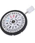 NH36A Automatic Watch Movement Replacement With 24 Jewels and white date wheel crown at three o clock bidirectional winding