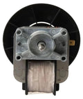 Front view of UL Certified 115V High Torque Oven Fan Motor For Drying Box and Lab Equipment showing metal casing and wire.