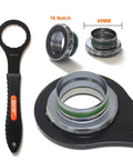 Bike Bottom Bracket Removal Tool Set For Most 39mm 16 Notch 41mm 16 Notch 44mm 16 Notch 46mm 12 Notch 24 Notch And 49mm 16 Notch