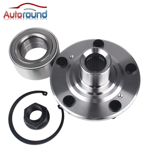 Pair Front Wheel Bearing And Hub Assembly For Honda Accord 1998-2002 Acura TL 1999-2003 Acura CL 2001-2003 Non ABS 5 Lug